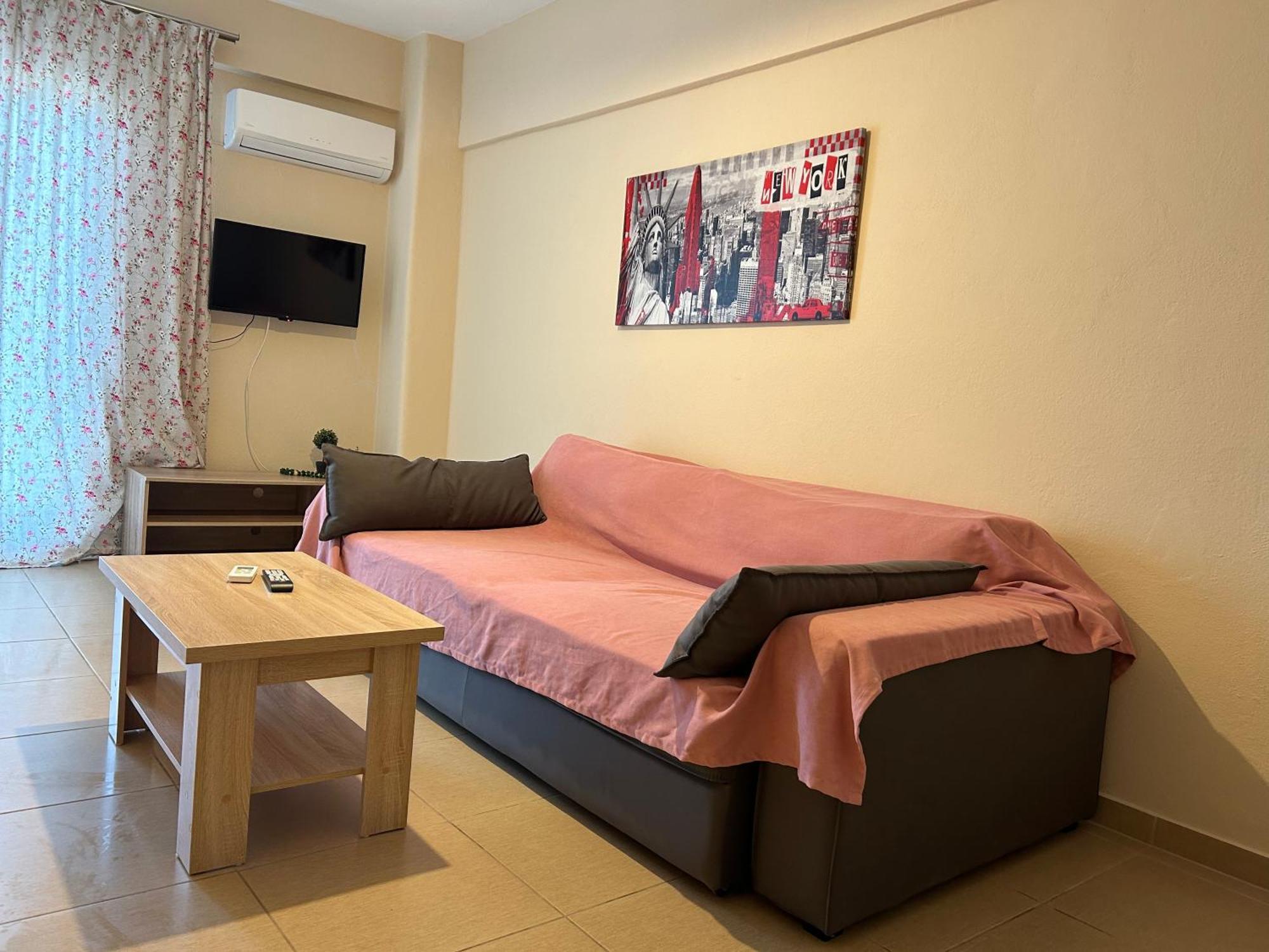 Ferienwohnung E & F Sea View Flat Néa Péramos Exterior foto